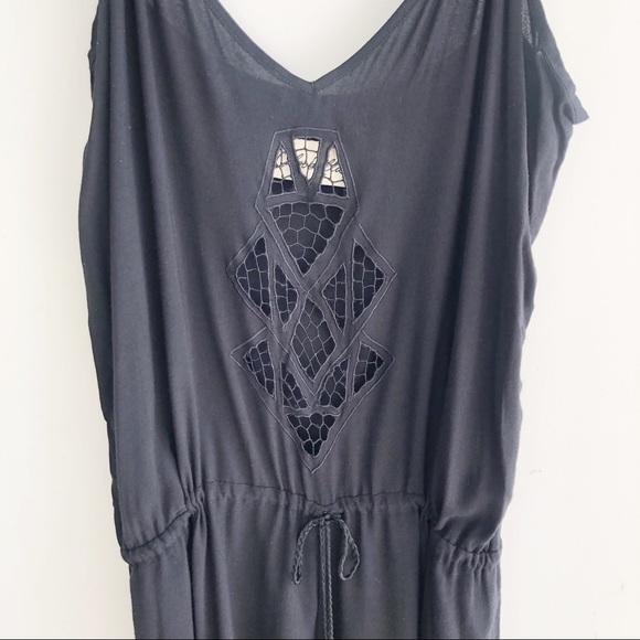 Anthropologie Pants - ANTHROPOLOGIE CLEOBELLA BLACK JUMPSUIT L
